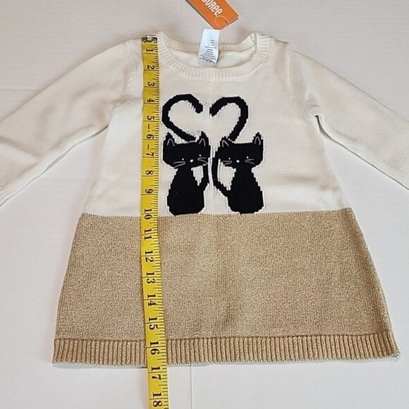 Gymboree City Kitty Sweater Dress 18-24 NEW - Picture 4 of 8